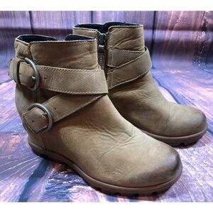 Sorel Joan Of Arctic Wedge II Waterproof Buckle Boots Booties Womens 6.5 (b8k)